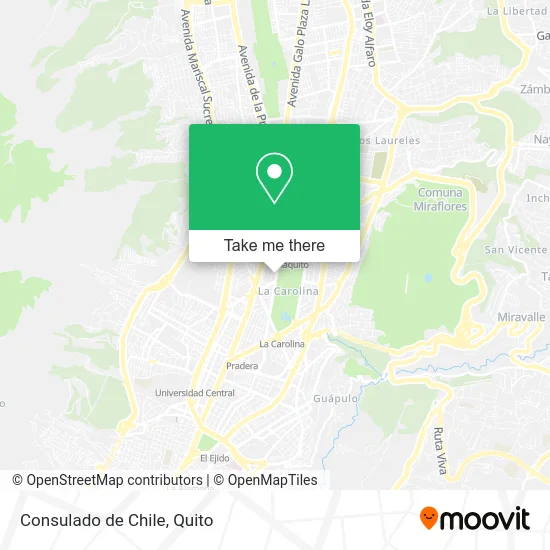 Consulado de Chile map