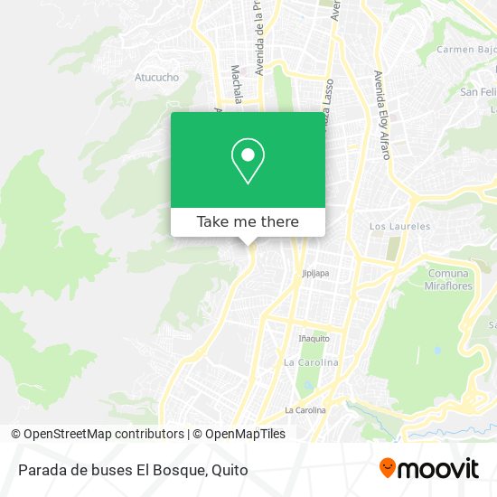 Mapa de Parada de buses El Bosque