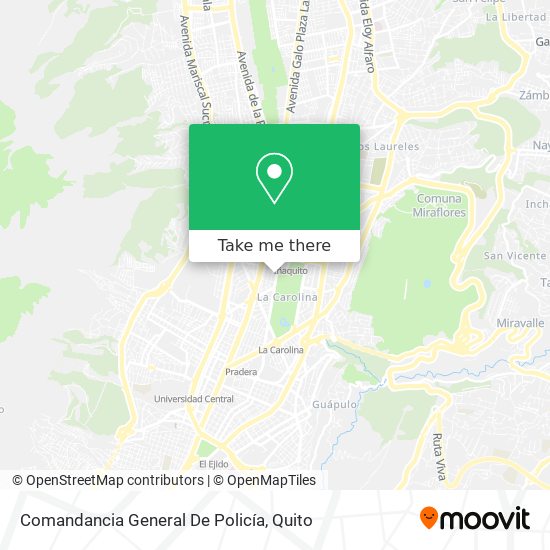 Mapa de Comandancia General De Policía