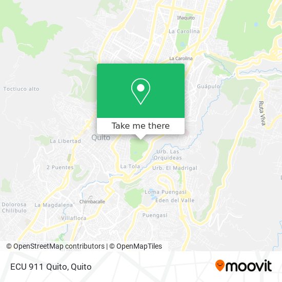 ECU 911 Quito map