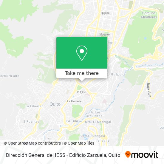 Mapa de Dirección General del IESS - Edificio Zarzuela