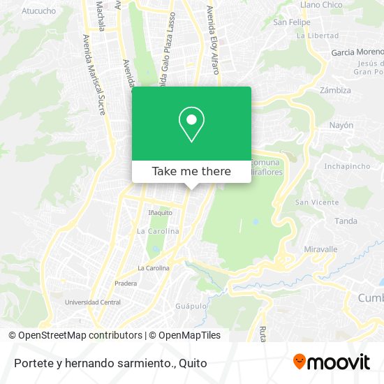 Mapa de Portete y hernando sarmiento.