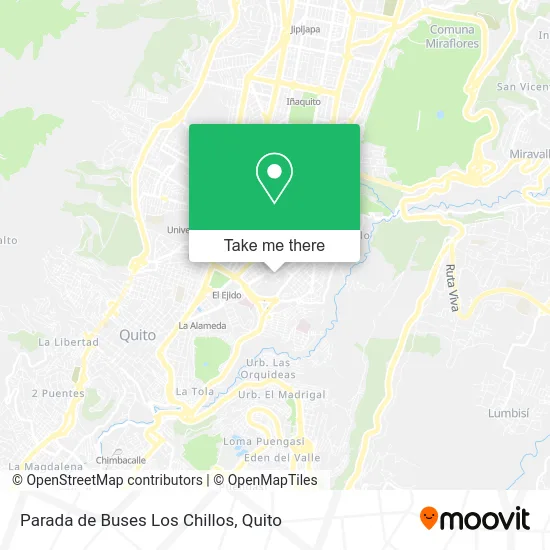 Parada de Buses Los Chillos map