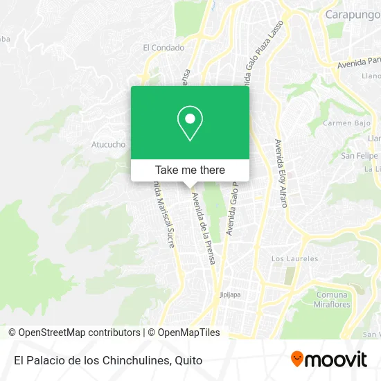 El Palacio de los Chinchulines map