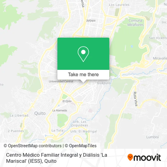 Mapa de Centro Médico Familiar Integral y Diálisis 'La Mariscal' (IESS)