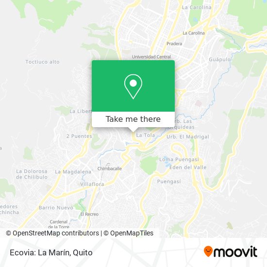 Mapa de Ecovia: La Marín