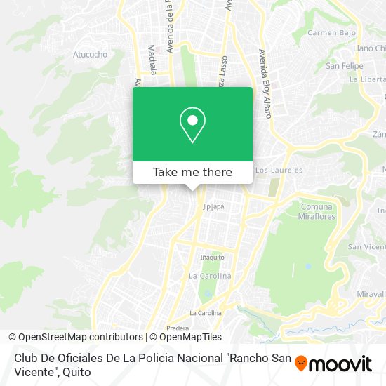 Club De Oficiales De La Policia Nacional "Rancho San Vicente" map