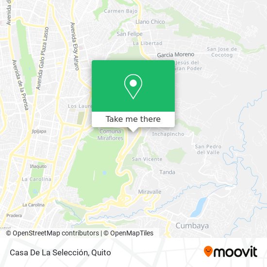 Casa De La Selección map
