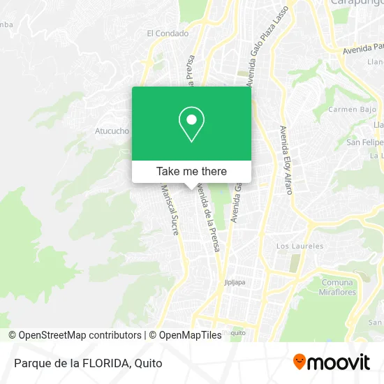 Parque de la FLORIDA map