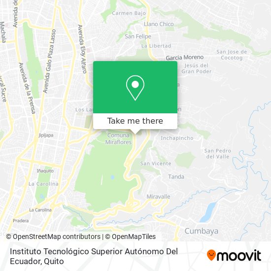 Instituto Tecnológico Superior Autónomo Del Ecuador map