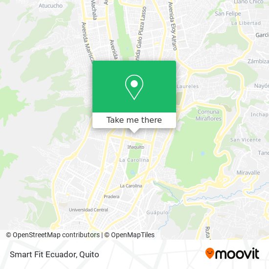 Smart Fit Ecuador map