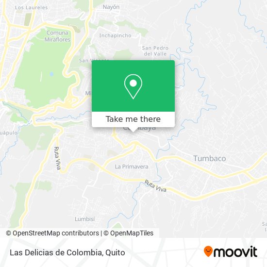 Mapa de Las Delicias de Colombia