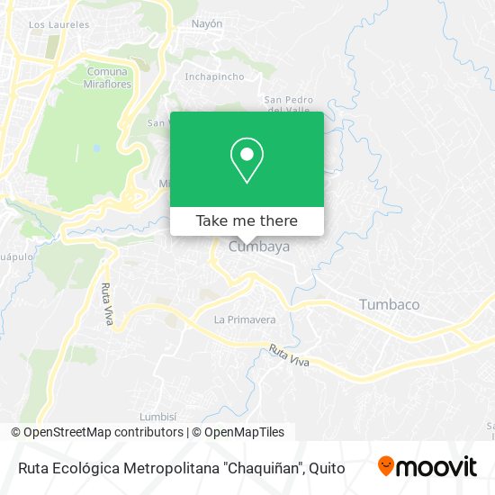 Mapa de Ruta Ecológica Metropolitana "Chaquiñan"