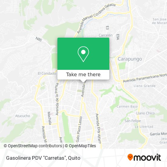 Gasolinera PDV "Carretas" map