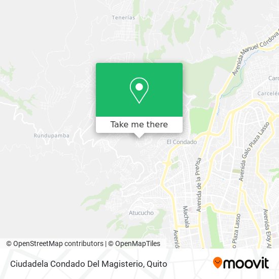 Ciudadela Condado Del Magisterio map