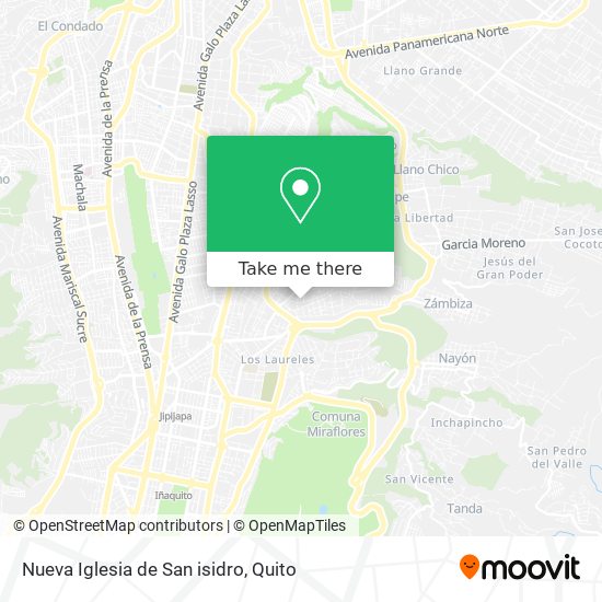 Mapa de Nueva Iglesia  de San isidro