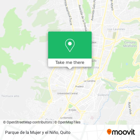 Mapa de Parque de la Mujer y el Niño