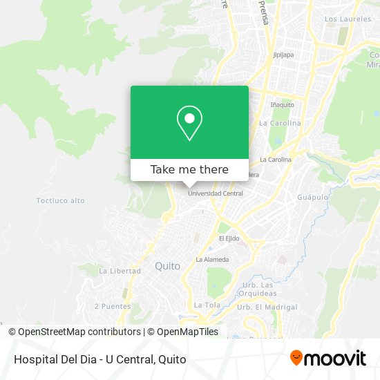 Mapa de Hospital Del Dia - U Central