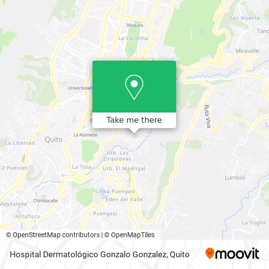 Mapa de Hospital Dermatológico Gonzalo Gonzalez