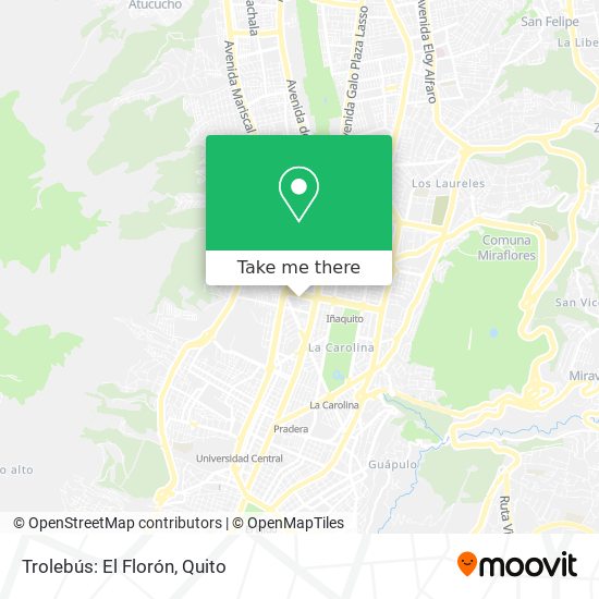 Trolebús: El Florón map
