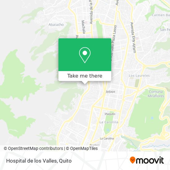 Hospital de los Valles map