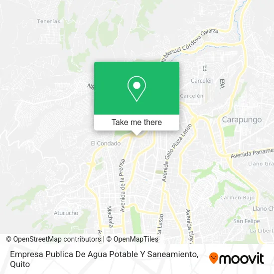 Mapa de Empresa Publica De Agua Potable Y Saneamiento