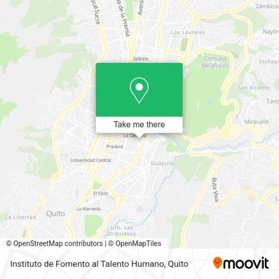 Instituto de Fomento al Talento Humano map