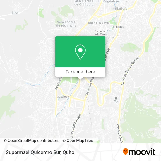Supermaxi Quicentro Sur map