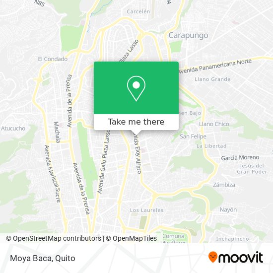 Moya Baca map