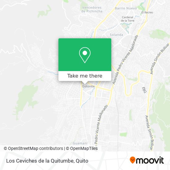 Mapa de Los Ceviches de la Quitumbe