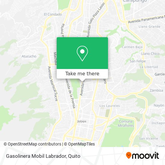 Gasolinera Mobil Labrador map