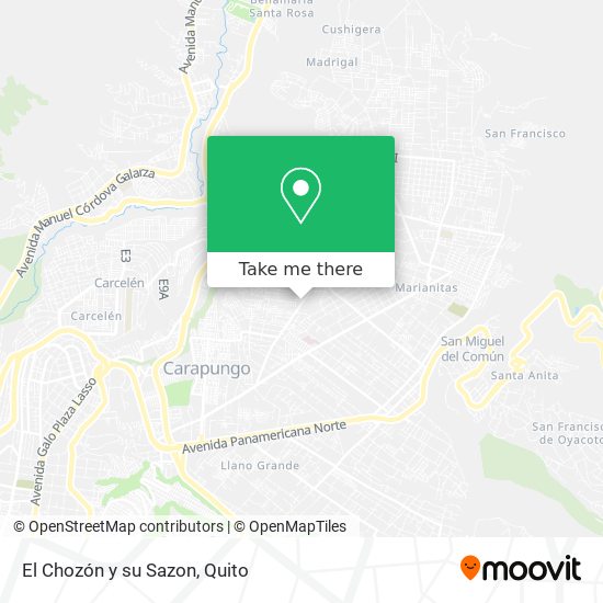 Mapa de El Chozón y su Sazon