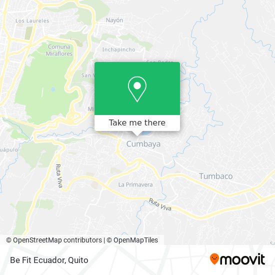 Mapa de Be Fit Ecuador