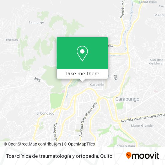 Toa / clínica de traumatología y ortopedia map