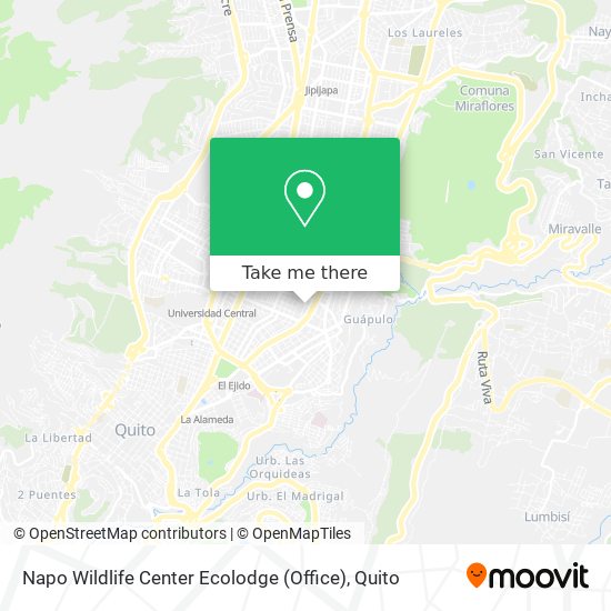 Napo Wildlife Center Ecolodge (Office) map