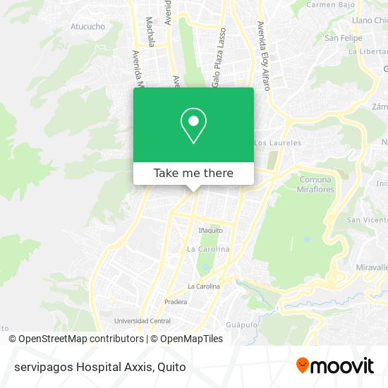 servipagos Hospital Axxis map