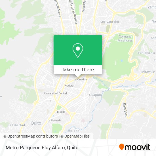 Mapa de Metro Parqueos Eloy Alfaro