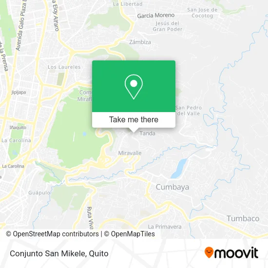 Conjunto San Mikele map