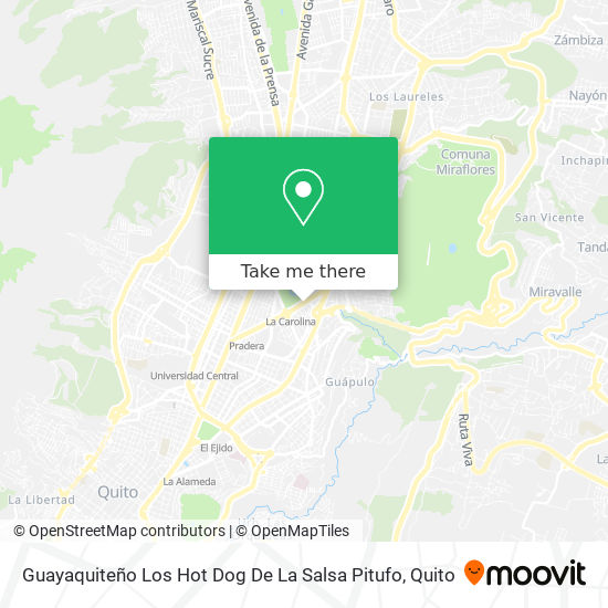 Mapa de Guayaquiteño Los Hot Dog De La Salsa Pitufo