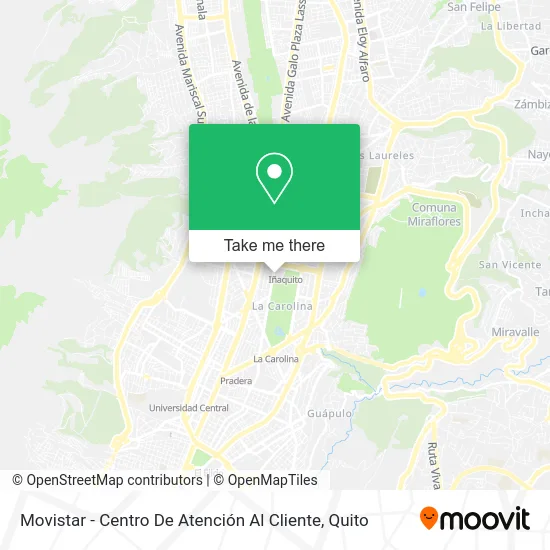 Movistar - Centro De Atención Al Cliente map