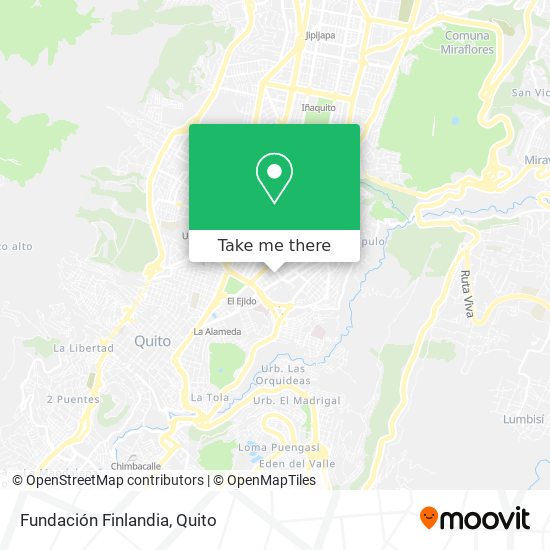 Fundación Finlandia map