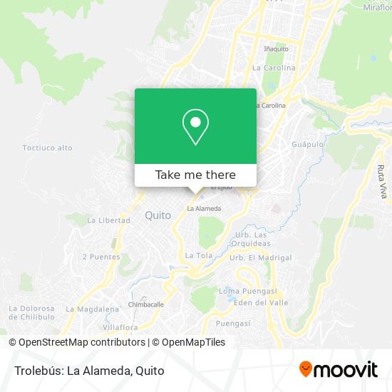 Trolebús: La Alameda map