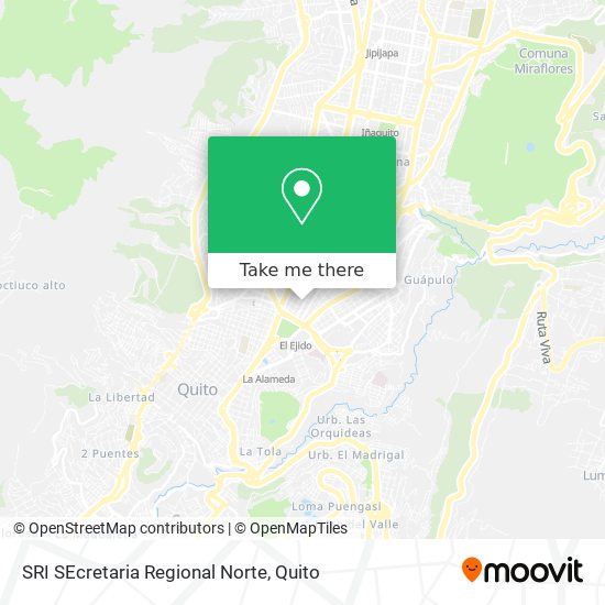 SRI SEcretaria Regional Norte map