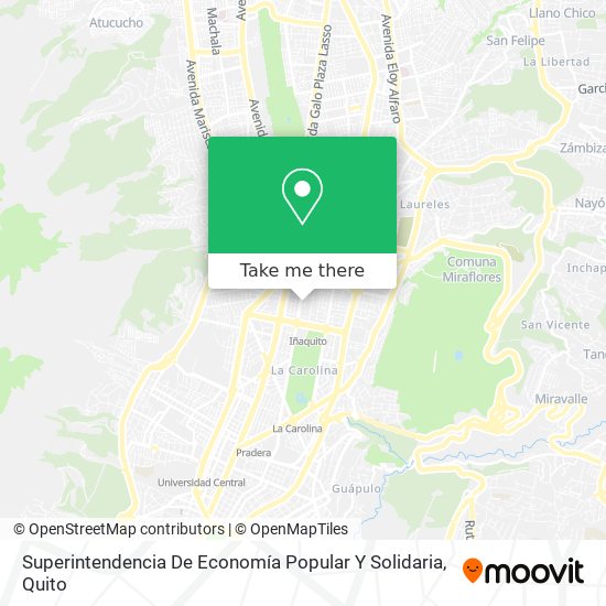 Superintendencia De Economía Popular Y Solidaria map