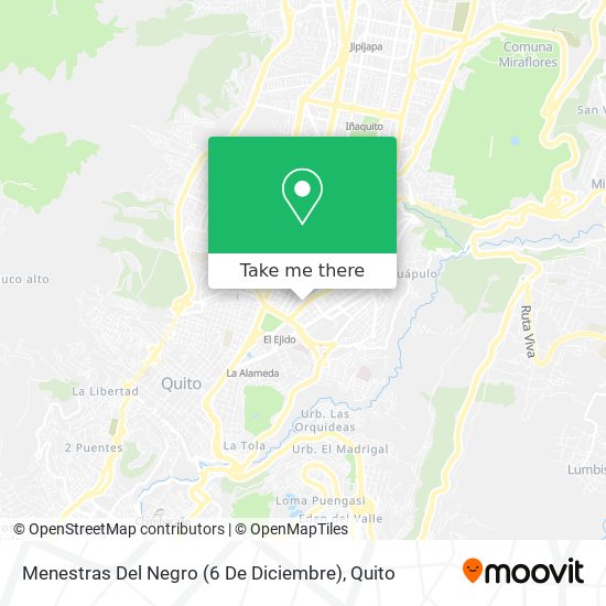 Mapa de Menestras Del Negro (6 De Diciembre)