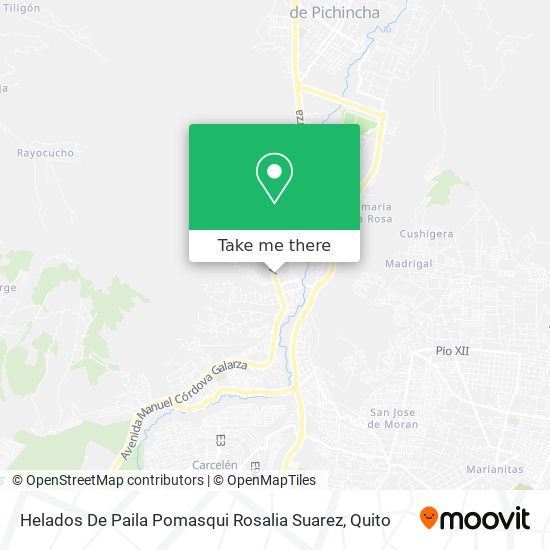 Mapa de Helados De Paila Pomasqui Rosalia Suarez