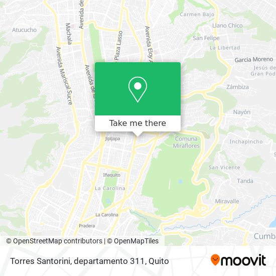Torres Santorini, departamento 311 map