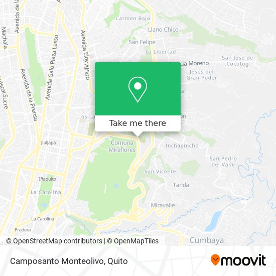 Mapa de Camposanto Monteolivo