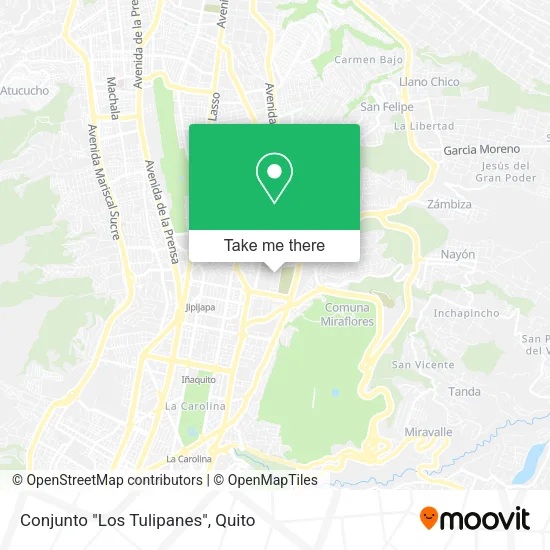 Conjunto "Los Tulipanes" map