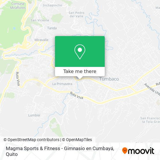 Magma Sports & Fitness - Gimnasio en Cumbayá map